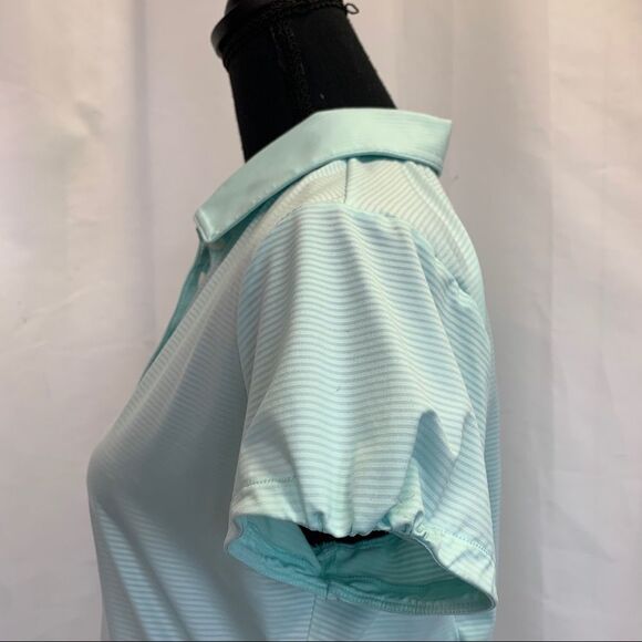Nike pastel blue short sleeve golf top Sz M NWT - Picture 4 of 12